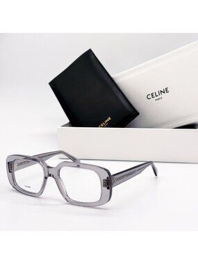 NEW CELINE EYEGLASSES CL50143I 020 GRAY MEN EYEWEAR